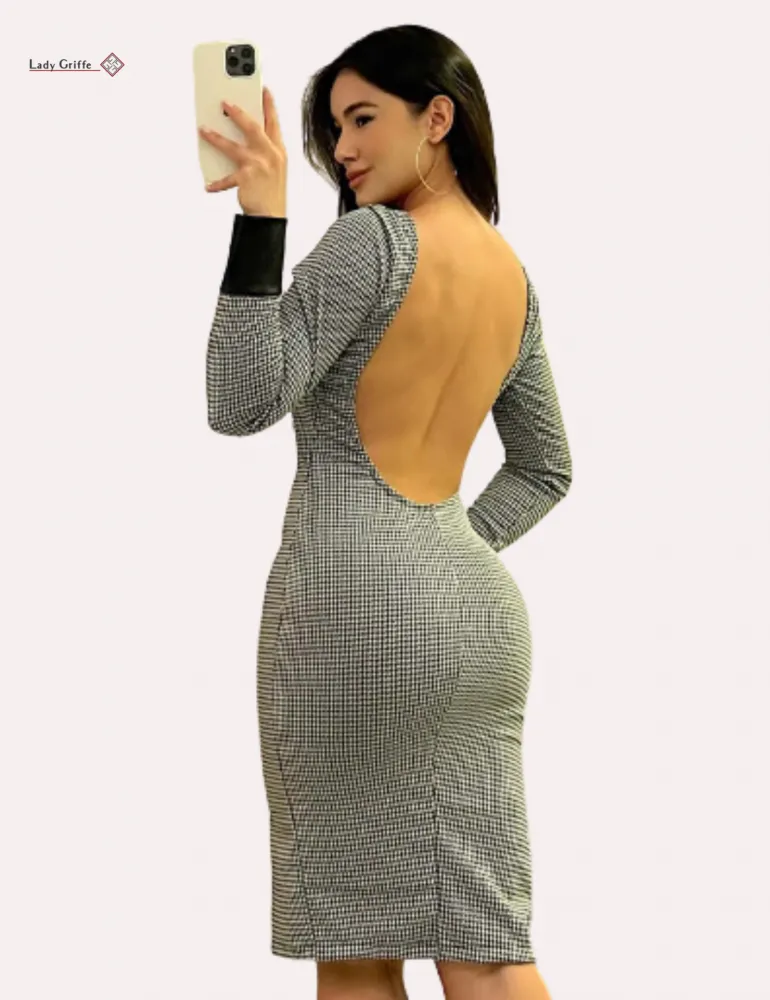 Vestido Viana Lady Griffe Xadrez - Imagem 2